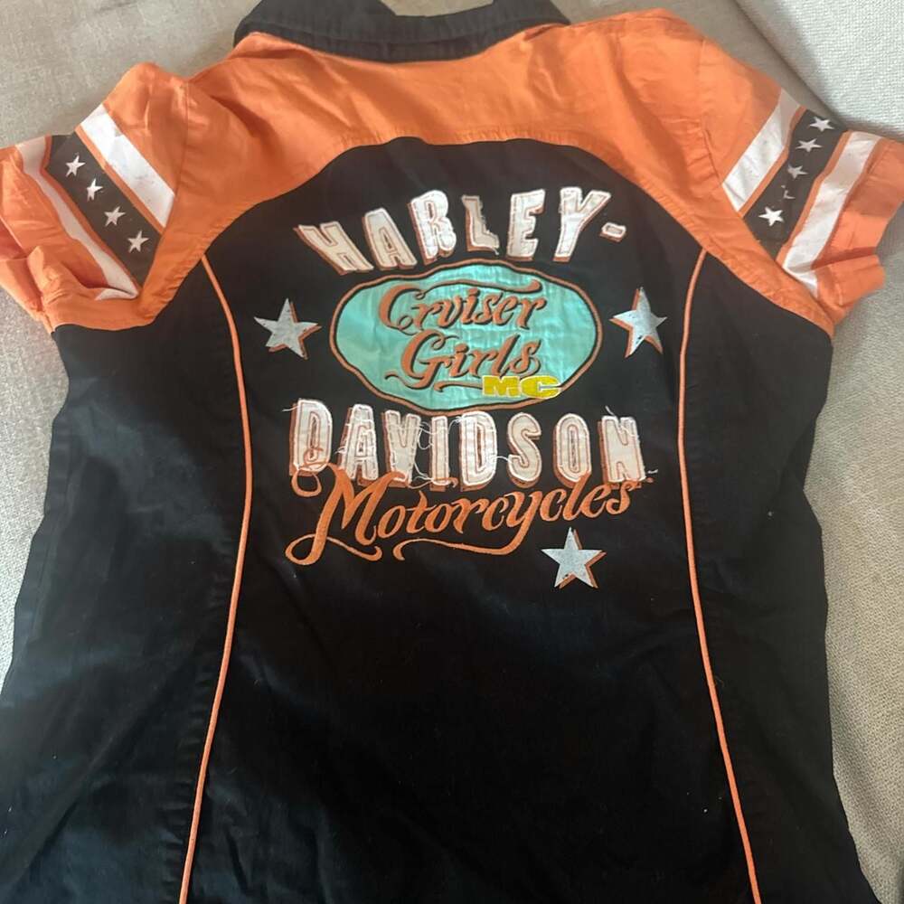 Harley-Davidson Cruiser Girls MC Zip Up Shirt